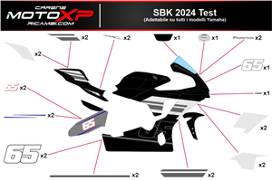 Kit de pegatinas compatible con Yamaha R1 2020 - 2024 - MXPKAD17054