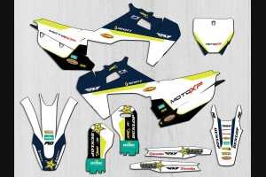 Kit adesivi compatibile con per HUSQVARNA TC 125/250 - FC 250/350/450 2016 - 2018 - MXPKAD13681