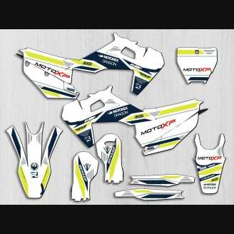 Kit adesivi compatibile con per HUSQVARNA TC 125/250 - FC 250/350/450 2016 - 2018 - MXPKAD13640