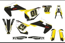Kit Autocollants compatible avec per HUSQVARNA TC 125/250 - FC 250/350/450 2019 - 2022 - MXPKAD14083