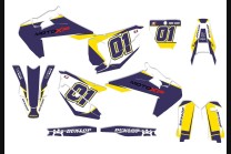 Kit adesivi compatibile con per HUSQVARNA TC 125/250 - FC 250/350/450 2019 - 2022 - MXPKAD14075