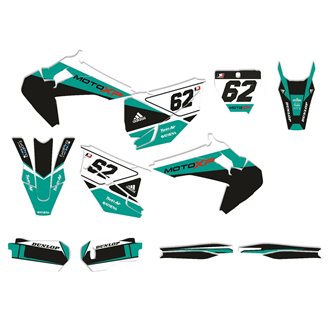 Kit adesivi compatibile con per HUSQVARNA TC 125/250 - FC 250/350/450 2019 - 2022 - MXPKAD14057