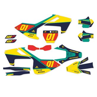 Kit Autocollants compatible avec per HUSQVARNA TE 150/250/300 FE 250/350/450 2017 - 2019 - MXPKAD14053