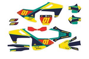 Kit Autocollants compatible avec per HUSQVARNA TE 150/250/300 FE 250/350/450 2017 - 2019 - MXPKAD14053