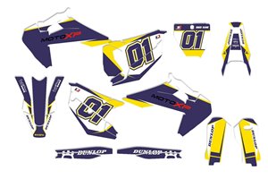 Kit adesivi compatibile con per HUSQVARNA TE 150/250/300 FE 250/350/450/501 2020 - 2022 - MXPKAD14076