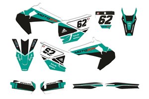 Kit Autocollants compatible avec per HUSQVARNA TE 150/250/300 FE 250/350/450/501 2020 - 2022 - MXPKAD14056