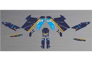 Aufkleber Satz kompatibel mit per HUSQVARNA NORDEN 901 2022 - 2023 - MXPKAD16041