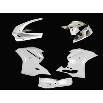Race Package pour Ducati 1299 959 Panigale : Carénages + Crochets rapides - MXPCRD11577
