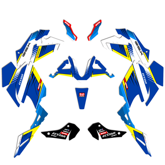Aufkleber Satz kompatibel mit per SUZUKI GSX S 950 1000 2021-2023 - MXPKAD17166