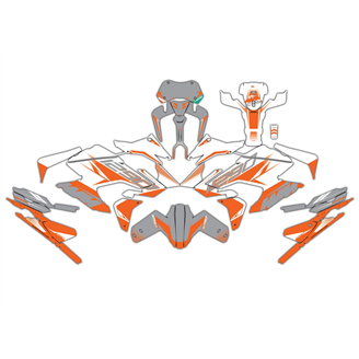 Kit de pegatinas compatible con per KTM 1290 SUPER ADVENTURE S-R 2021 - 2023 - MXPKAD17184