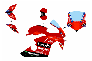 Carenado Racing Pintado Ducati Panigale V4 V4S V4R 2022-2024 - MXPCRV17161