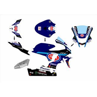 Carenage Racing Peint Yamaha R1 2015 - 2019 - MXPCRV17217