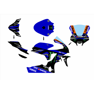 Painted Race Fairings Yamaha R1 2015 - 2019 - MXPCRV17290