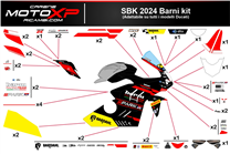 Kit Autocollants compatible avec Ducati 899 1199 Panigale - MXPKAD17398