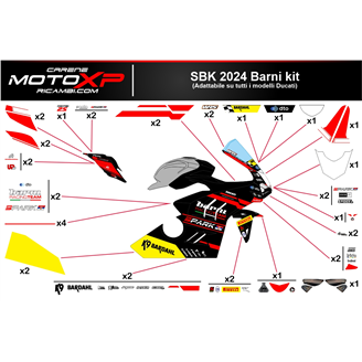 Kit adesivi compatibile con Ducati 959 1299 Panigale - MXPKAD17397