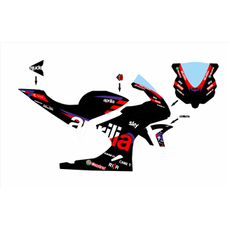 Painted Race Fairings Aprilia RSV4 2021 - 2024 - MXPCRV17402