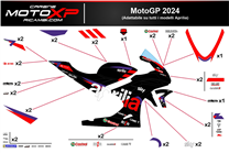 Sticker set compatible with Aprilia RSV4 2021 - 2024 - MXPKAD17403