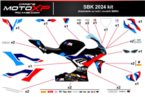 Kit adesivi compatibile con Bmw S 1000RR 2019 - 2022 - MXPKAD17315