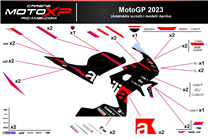 Sticker set compatible with Aprilia RS 660 2020 - 2024 - MXPKAD17437