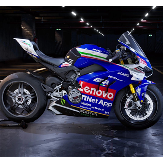 Carenage Racing Peint Ducati Panigale V4 V4S V4R 2022-2024 de Pare-bouee + crochets rapide - MXPCRV17602