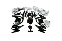 Carene stradali in abs verniciate compatibili con Kawasaki Ninja 650 2020 - 2024 - MXPCAV17866