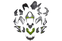 Lackierte Straße Verkleidung auf ABS kompatibel mit Kawasaki Z900 2017 - 2019 - MXPCAV17913