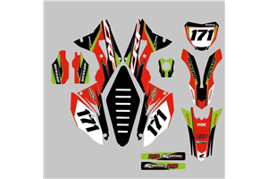 Kit Autocollants compatible avec per Honda CRF 250 2019 - 2021 - MXPKAD13258