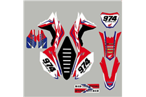Kit Autocollants compatible avec per Honda CRF 250 2019 - 2021 - MXPKAD13590