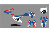 Kit de pegatinas compatible con per GASGAS MC 65 2021 - 2022 - MXPKAD18183