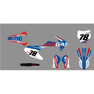 Kit de pegatinas compatible con per GASGAS MC 65 2021 - 2022 - MXPKAD18183