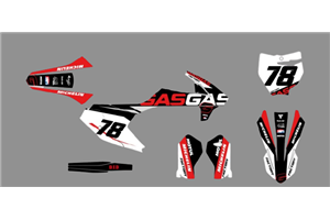 Kit de pegatinas compatible con per GASGAS MC 65 2021 - 2022 - MXPKAD18184