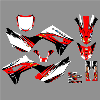 Kit de pegatinas compatible con per HONDA CRF 110F 2019 - 2021 - MXPKAD18188