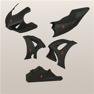 Carenage Racing Peint Suzuki Gsxr 1000 2017 - 2024 - MXPCRV6995