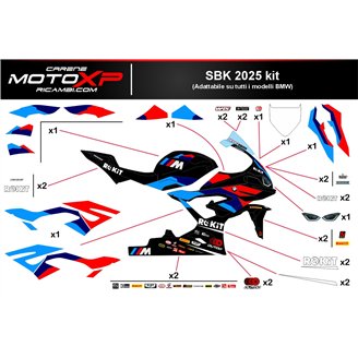 Aufkleber Satz kompatibel mit Bmw S 1000RR 2019 - 2022 - MXPKAD18245