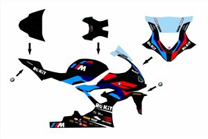 Lackierte Rennverkleidung Bmw S1000 RR 2023-2024 - MXPCRV18246