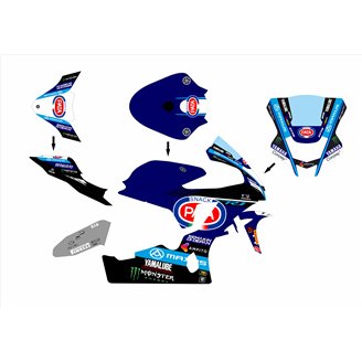 Carenage Racing Peint Yamaha R1 2015 - 2019 - MXPCRV18281
