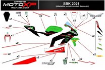 Kit Autocollants compatible avec Kawasaki Ninja ZX4-RR 2024 - 2025 - MXPKAD18332