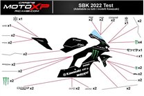 Kit Autocollants compatible avec Kawasaki Ninja ZX4-RR 2024 - 2025 - MXPKAD18330