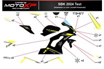 Kit Autocollants compatible avec Kawasaki Ninja ZX4-RR 2024 - 2025 - MXPKAD18329