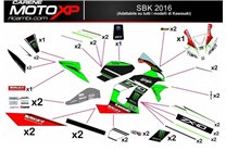 Kit de pegatinas compatible con Kawasaki Ninja ZX4-RR 2024 - 2025 - MXPKAD18324