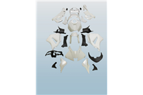 Carenados abs Honda Cbr 600 RR 2013 - 2018 completo con guardabarros da barnizar - MXPCAD4671