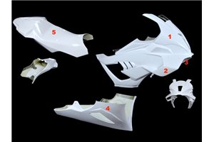 Bmw S1000 RR 2025-2026 Verkleidung mit Hoecker ohne Kotflugel - MXPCRD18410