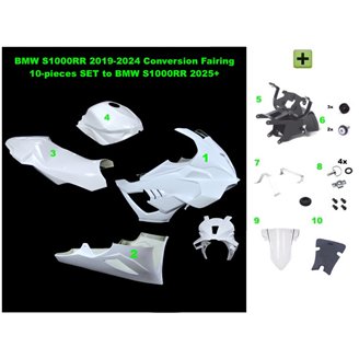BMW S1000RR 2019-2024 M1000RR 2020-2022 - Complete set racing - 10 pieces conversion kit to S1000RR 2025- MXPCRD18414