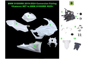 BMW S1000RR 2019-2024 M1000RR 2020-2022 - Complete set racing - 10 pieces conversion kit to S1000RR 2025- MXPCRD18414