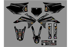 Kit Autocollants compatible avec per HONDA CRF 230F BIKER 2019 - MXPKAD18481