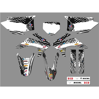 Kit Autocollants compatible avec per HONDA CRF 230F BIKER 2019 - MXPKAD18478