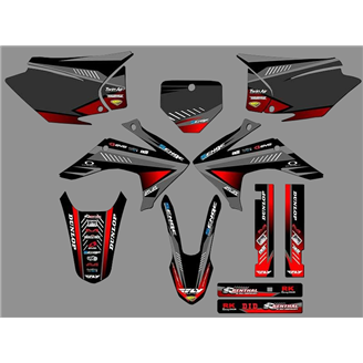 Kit de pegatinas compatible con per HONDA CRF 230F BIKER 2019 - MXPKAD18472