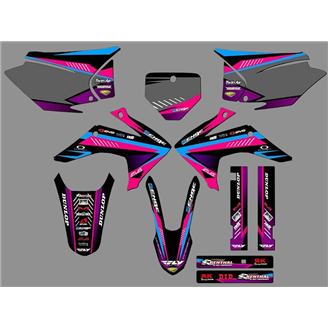 Kit adesivi compatibile con per HONDA CRF 230F BIKER 2019 - MXPKAD18466