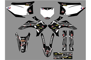 Kit de pegatinas compatible con per HONDA CRF 230F BIKER 2019 - MXPKAD18465