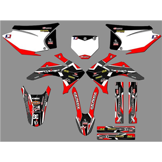 Kit de pegatinas compatible con per HONDA CRF 230F BIKER 2019 - MXPKAD18462